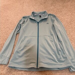 Blue adidas zip up jacket golf
